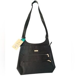 Baggallini Bucket Bagg MM, Crossbody/Shoulder Bag, Black, NWT, 13x11x3